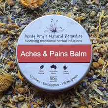 Load image into Gallery viewer, 100% natural - Aches & Pains Balm - natural pain relief balm - aunty-amys.myshopify.com