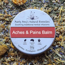 Load image into Gallery viewer, 100% natural - Aches &amp; Pains Balm - natural pain relief balm - aunty-amys.myshopify.com
