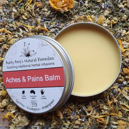 100% natural - Aches & Pains Balm - natural pain relief balm - aunty-amys.myshopify.com