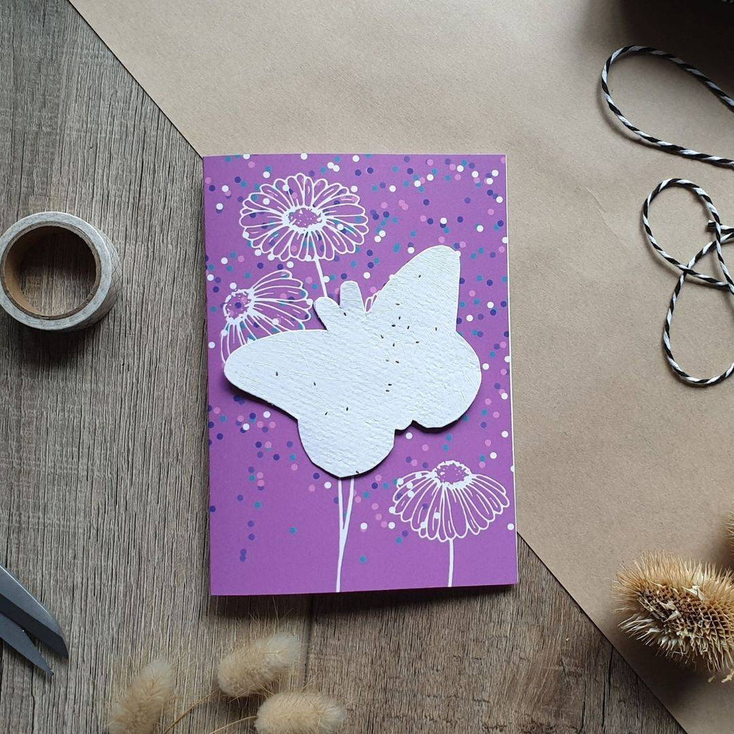 Living Card - Pack of 10 - Butterfly - aunty-amys.myshopify.com